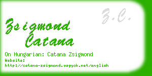 zsigmond catana business card